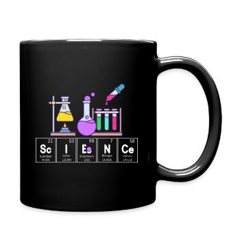 Science Naturwissenschaft Chemie - Tasse einfarbig - Schwarz - Rechts