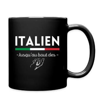 Homme humour italien parfait cadeau italien drôle - Mug uni - noir - Droite