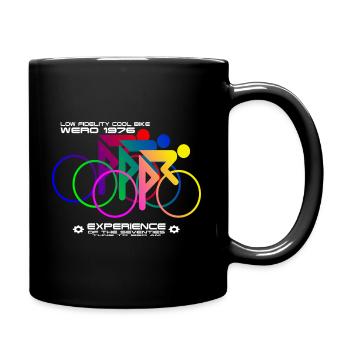 Fahrrad Rennrad Vintage Design - Tasse einfarbig - Schwarz - Rechts