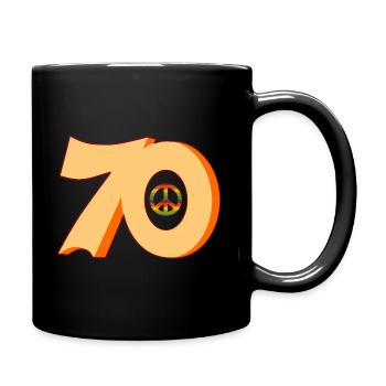 logo Années 70 - Mug uni - noir - Droite
