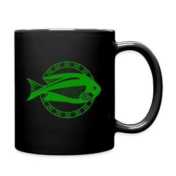 Fish Aquarium Marine Animal Climate Environmental Protection - Full Colour Mug - black - Right