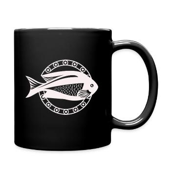 Fish Aquarium Marine Animal Climate Environmental Protection - Full Colour Mug - black - Right