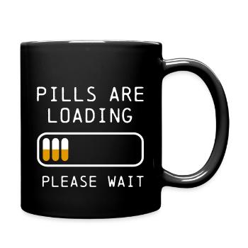 adhs pills are loading white - Full Colour Mug - black - Right