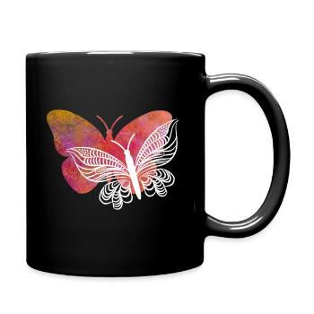 I love butterfly - Full Colour Mug - black - Right