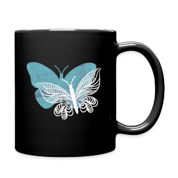 I love butterfly - Full Colour Mug - black - Right