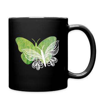 I love butterfly - Full Colour Mug - black - Right