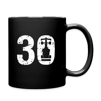 30 Formula Racing Motorsport - Tasse einfarbig - Schwarz - Rechts