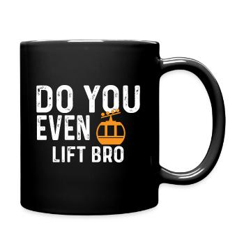 Ski Fahren Im Winter Lustiger Spruch - Ski - Tasse einfarbig - Schwarz - Rechts