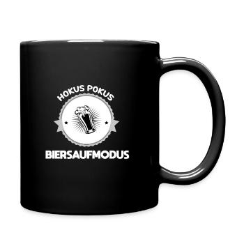 Biersaufmodus Bier Bierzelt Saufen - Tasse einfarbig - Schwarz - Rechts