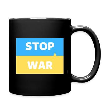 Arrêtez la guerre en Ukraine - Mug uni - noir - Droite