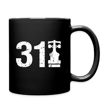 31 Formula Racing Motorsport - Tasse einfarbig - Schwarz - Rechts