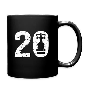 20 Formula Racing Motorsport - Tasse einfarbig - Schwarz - Rechts