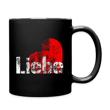 Dirty Love - Tasse einfarbig - Schwarz - Rechts