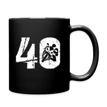 Motorcycle 40 Motorcyclist Moto - Full Colour Mug - black - Right