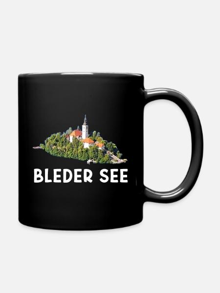 Bleder See - Tasse einfarbig - Schwarz