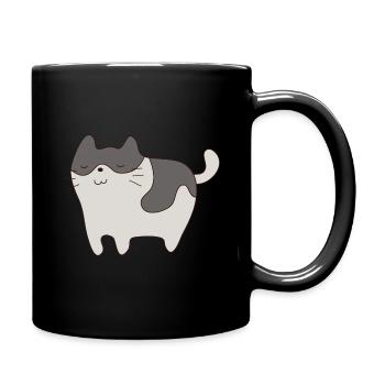Chat dessiné 5 - Mug uni - noir - Droite