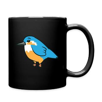 Kingfisher - Illustration - Mug uni - noir - Droite