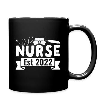 Krankenpflegeschüler Krankenschwester Est 2022 Abs - Tasse einfarbig - Schwarz - Rechts