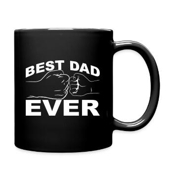 Retro Papa Outfit zum Vatertag - Tasse einfarbig - Schwarz - Rechts
