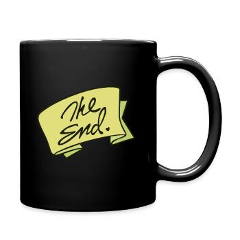 Das Ende - Tasse einfarbig - Schwarz - Rechts