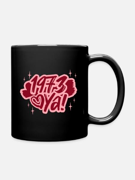 Ya Année De Naissance 1973 Anniversaire 50 Ans - Mug uni - noir