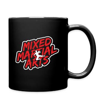 Mixed Martial Arts MMA - Tasse einfarbig - Schwarz - Rechts