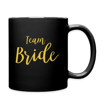 Team Bride - Tasse einfarbig - Schwarz - Rechts