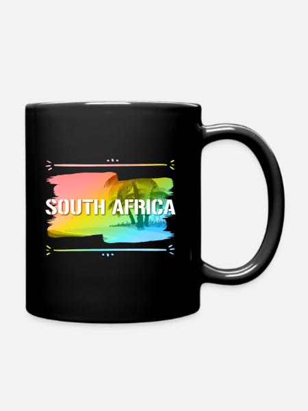 South Africa - Tasse einfarbig - Schwarz