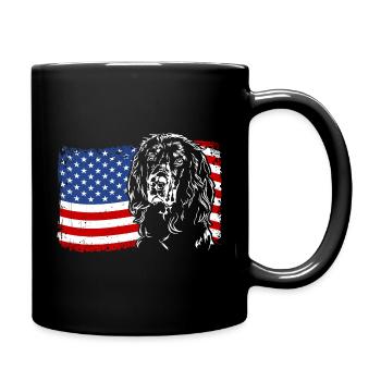 Gordon Setter Amérique Flag Dogs Wilsigns - Mug uni - noir - Droite