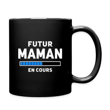 Futur Maman en cours W - Mug uni - noir - Droite