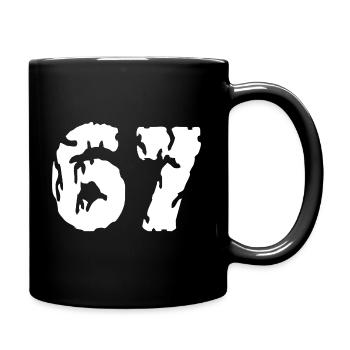 67 Number Jersey - Full Colour Mug - black - Right