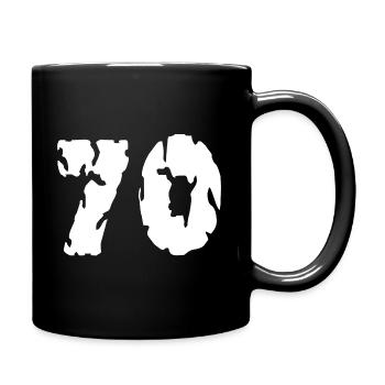 70 number jersey - Full Colour Mug - black - Right