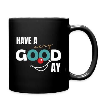 Bonne journée - Mug uni - noir - Droite