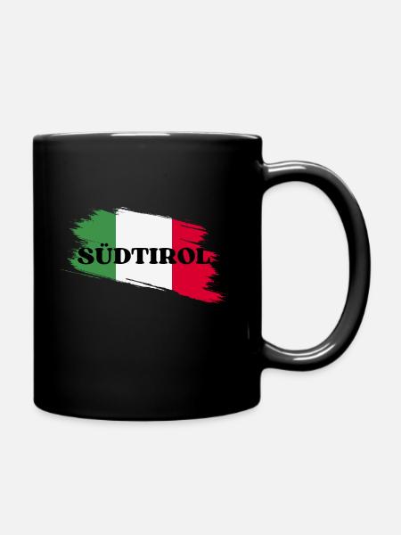 Südtirol Alpen Bella Italia Geschenkidee - Tasse einfarbig - Schwarz