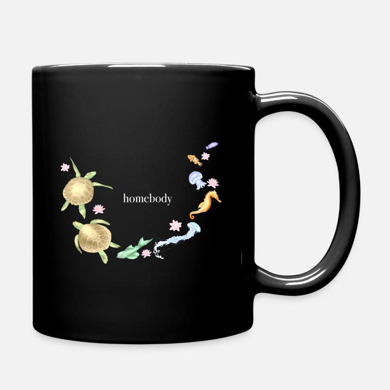 Casanier (texte blanc) - Mug uni - noir
