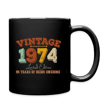 Millésime 1974 Rétro Style 51ème Anniversaire - Mug uni - noir - Droite