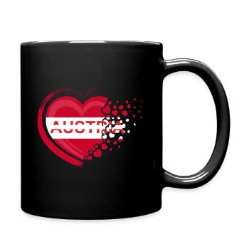 Autriche Amour - Mug uni - noir - Droite