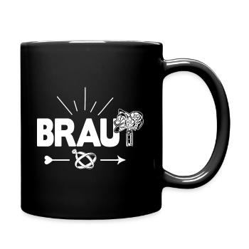 Braut Hochzeit Heirat Kostüm Gruppenoutfit - Tasse einfarbig - Schwarz - Rechts