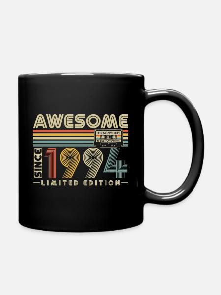 Großartig seit 1994 Jahrgang Geburtstag Retro - Tasse einfarbig - Schwarz