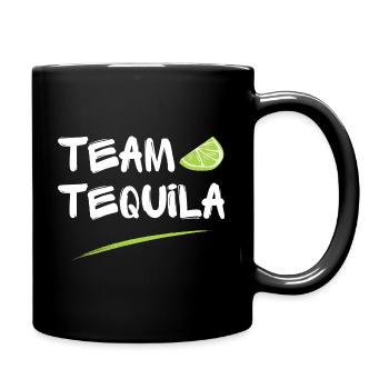 Team Tequila Lime Salt Party JGA Humour pour la fête des pères - Mug uni - noir - Droite