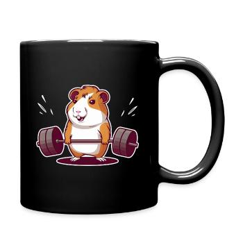 Soulevé De Terre Muscu Cochon D’Inde - Mug uni - noir - Droite