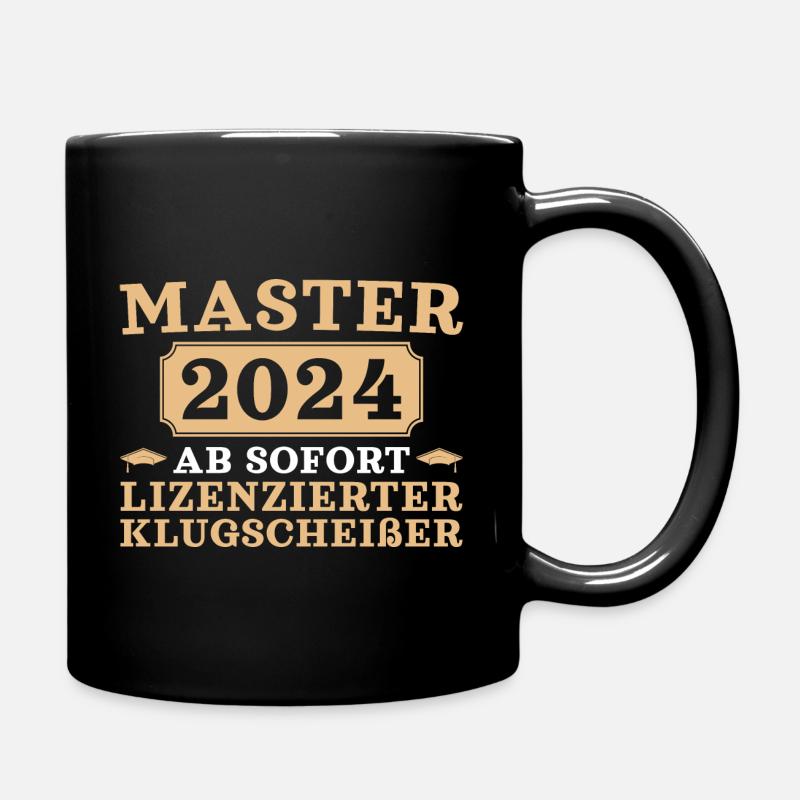 Master Abschluss 2024 - Tasse einfarbig - Schwarz