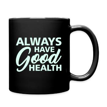 Good Health - Tasse einfarbig - Schwarz - Rechts