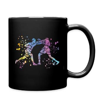 Boxing Fighter Kids Boxing Match Boxer - Full Colour Mug - black - Right