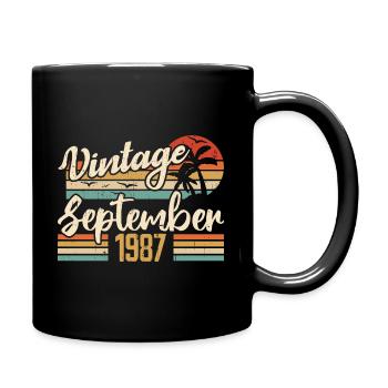 September 1987 Anniversary Gift September 1987 - Full Colour Mug - black - Right