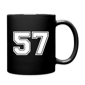 57 - Tasse einfarbig - Schwarz - Rechts