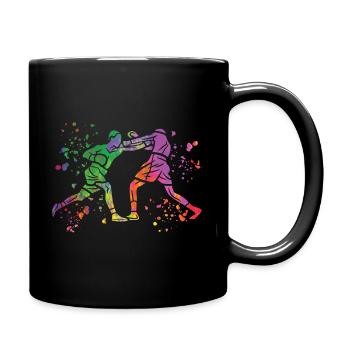 Boxing Fighter Enfants Boxer de match de boxe - Mug uni - noir - Droite