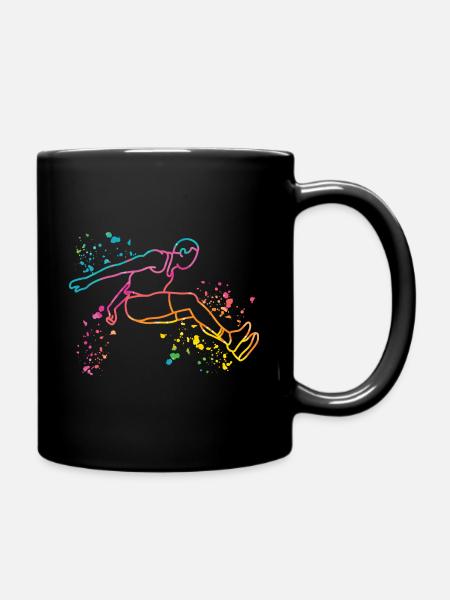 Sauts en longueur Saut en longueur Enfants Saut en longueur - Mug uni - noir