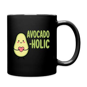 Avocaoholic - Avocado Lover - Full Colour Mug - black - Right