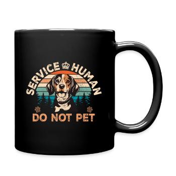 Service Human - Full Colour Mug - black - Right